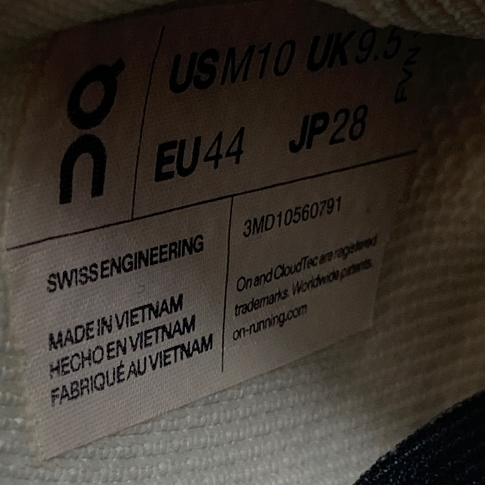 On Cloudswift White Running Shoes Men’s Sz 10 - Picture 10 of 10